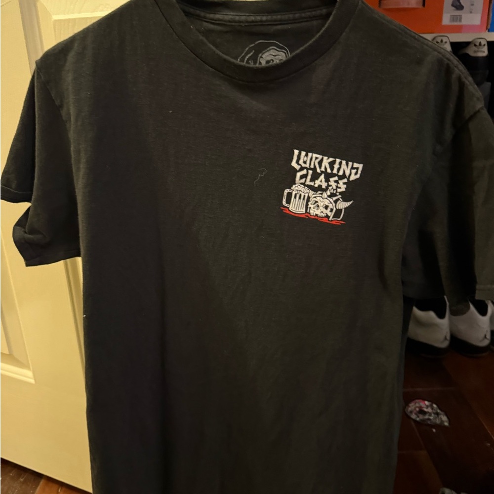 Classic Black Short Sleeve Tee with Crew Neck